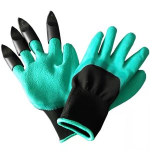 🔥Ready Stock🔥Anti-stab Wear-resistant Breathable Outdoor Garden Digging Gloves with Plastic Claws / Gardening Gloves