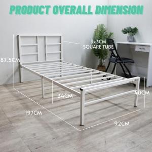 Furniture Direct ELSA Single bed Single Size Metal Bed Frame katil single Besi