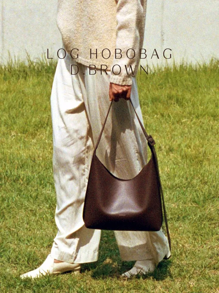 LECC PROJECT LOG HOBO BAG - Artificial Leather D.BROWN