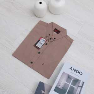 KEMEJA CREAM POLOS LENGAN PANJANG PENDEK KEMEJA MURAH KEMEJA HITS KEMEJA KEKINIAN KEMEJA CASUAL BAHAN KATUN PREMIUM HIGH QUALITY