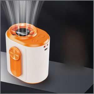 พัดลมแขวนเอว เอวแขวนความเร็วสูง พัดลมขนาดเล็ก ใบพัดลมเทอร์โบขนาดใหญ่ หัวเข็มขัดอัจฉริยะแบบพกพา