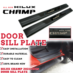 OCAS DOOR SILL PLATE HILUX CHAMP 2024-2025 BLACK THCDSP01 (11959)
