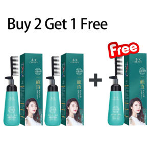 Herbal Hair Straightening Cream 180ml One Step Straighten Rebonding Relaxer Minimizes Damage Repairs Nourishes Frizz Free