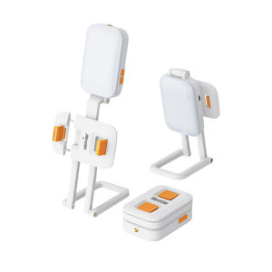 MEEGOO ไฟไลฟ์สด LED Light พร้อมที่วางโทรศัพท์และที่จับมั่นคง สำหรับการถ่ายทอดสดภาพถ่าย RGB 24 โหมด