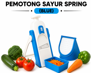 Pemotong Sayur Parutan Buah Serbaguna Pengiris Sayur Dapur Multifungsi Cutter Spring Slicer Pisau