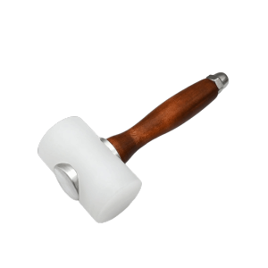 RGFV Mallet Wood Handle Nylon Hammer Leathercraft Solid Nylon Leather Carving Hammer Hand Tool Durable Art Leather Carving Hammer Carving