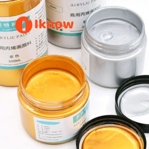 I know 1 bottles of 100ml/300ml Premium Metallic Acrylic Paint Craft with Metallic Effect –Gold silver Painting & Any Surface