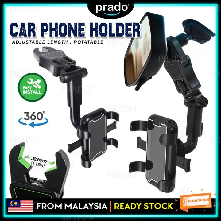 PRADO Malaysia Pemegang Telefon Kereta 360 Degree Rotate Car Phone