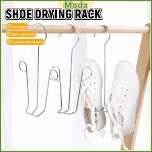 MO. Stainless Steel Shoes Drying Hanger Shoes Drying Rack Hanging Shoe Organizer Space Saving 1Pc