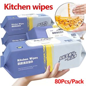 240PCS Kitchen Wipes Multipurpose Dish Cleaning Scented Wipes Degreasing Anti-Oil Tissue Paper