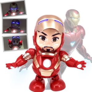 Children Electronic Toy Dancing Hero Robot Ironman and Bumblebee best for Birthday Present Idea and Movie Fan Collection / Permainan Elektronik Robot Menari Kanak-kanak Ironman dan Bumblebee terbaik untuk Idea Hadiah Hari Jadi & Koleksi Peminat Filem