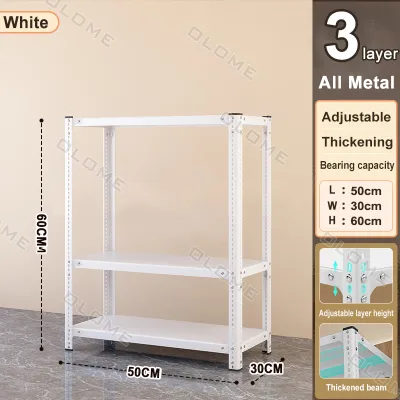 olome Galvanized metal shelves 4 Layers and 5 Layers Adjustable Storage Rack，All-metal galvanized clapboard shelf can be used for indoor outdoor gardening moisture-proof and rust-proof，(60/70cm）x30cmx（120/150cm）