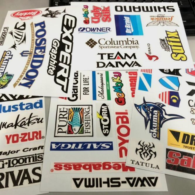 Berkley Sticker Pack Sticker Pancing Daiwa,Shimano,Ryobi, Rapala