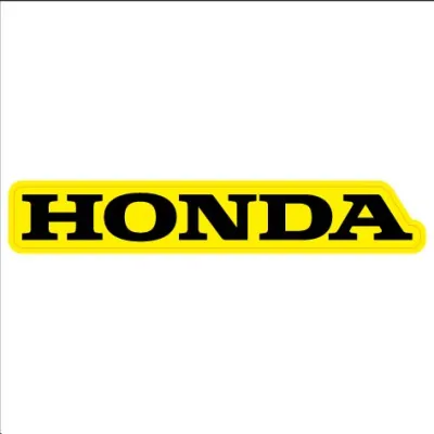 สติ๊กเกอร์งานอิ้งค์#HONDAคละสี ขนาด7.5X1.5ซม. แผ่นละ 10 บาท