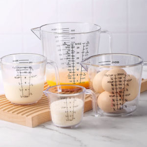 Multipurpose Plastic Measuring Cup Heat Resistance with Scale Measuring Cup Kitchen Supplies