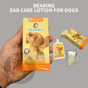 BEARING EAR CARE LOTION FOR DOGS NON-ALCOHOL EAR CLEANER REMOVES WAX DIRT & ODOR DOG EAR CLEANING SOLUTION