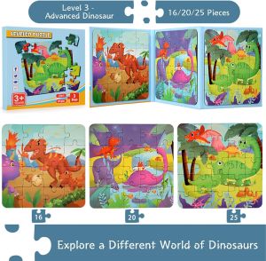 SOBY PH - 3 in 1 Montessori Magnetic Puzzle Toy for Kids Educational Toys Interactive Puzzle Game