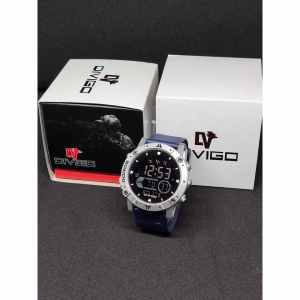 DV-8386 jam tangan pria digital divigo tali rubber water resistant 3ATM