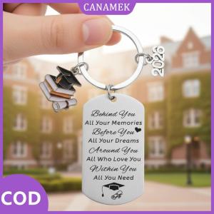 CANAMEK✨ 2026 tốt nghiệp Quà Tặng thép không gỉ móc khóa cá nhân trường tốt nghiệp Keyring cho sinh viên độc đáo lớp lưu niệm