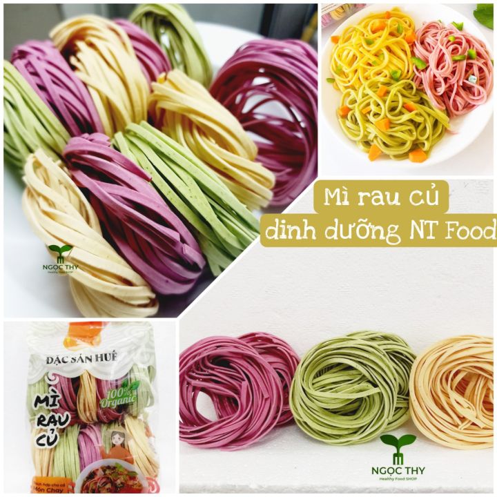 [NT Food] Mì rau củ bản to làm từ cải bó xôi cà rốt củ dền đặc sản Huế ...