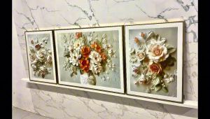 Tranh Hoa 5D Trang Trí Tinh Tế Tranh Canvas Tranh Tráng Gương Tranh Phòng Khách