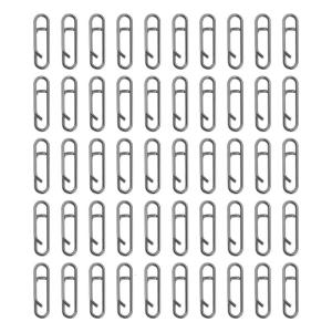 50Pcs Fishing Clip Connectors Quick Changing Connector for Lures Power Fishing Clip Stainless Fast Snaps Speed Clip