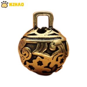 【N2HAO】 Durable Brass Retro Waist Accessories Small Bell Car Pendant For Gifts Jewelry Pendant Keychain Pendant Birthday Gift