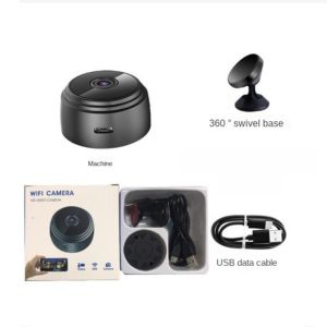 OKKFINE Mini Wireless Indoor Camera Night Vision 360 Degree Bracket A9 HD Camera 1080P Mini DV Cam for Offices Stores Garages