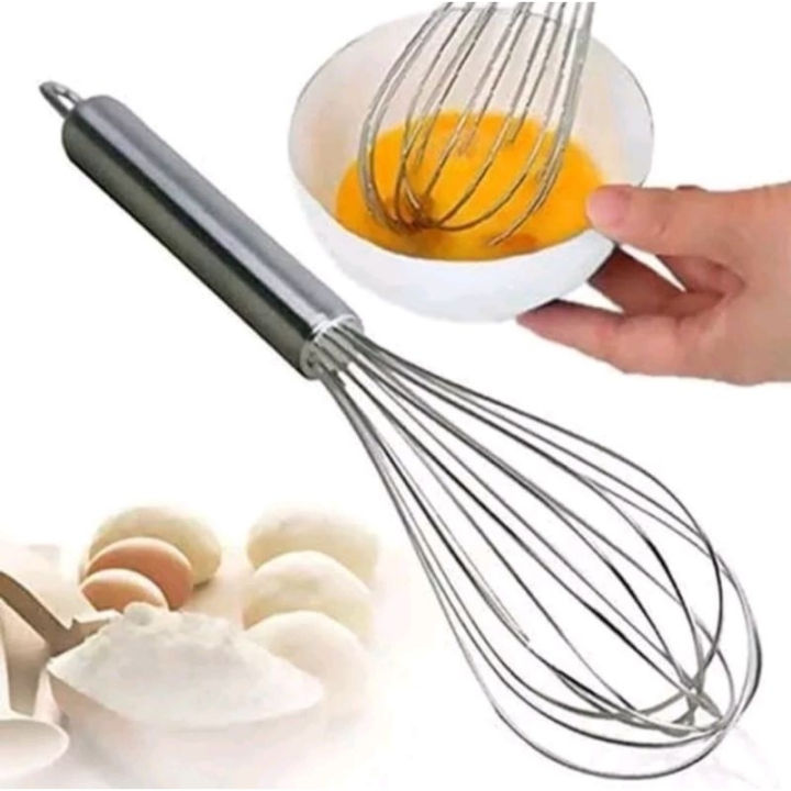 Whisker Balloon Whisk Stainless 8 Inc Pengocok Telur Stainless Anti Karat / Kocokan Telur / Hand Mixer / Pengaduk Adonan