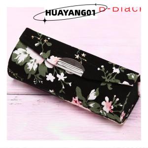 HUAYANG01 [2023 new HOT FASHION] Lipstick Case Retro Embroidered Holder Flower Design With Mirror Packaging Box