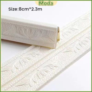 Moda Wall Skirting Line Wallpaper 3D Foam Border Waist Line Decoration 230cmx8cm