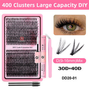 SUNYWILL Natural Cluster Lashes Individual False Eyelashes Extension High-capacity Eyelash DIY at Home Easy For Beginners