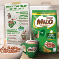Milo Powdered Choco Malt Milk Drink 1kg + Bear Brand Fortified Powdered Milk Drink 2.4kg. 