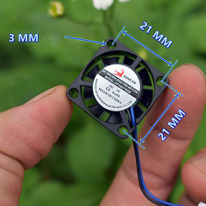 Ministar HE Ultra-miniature Brushless Fan Electric DC 5V 6V 2507 Mini ...