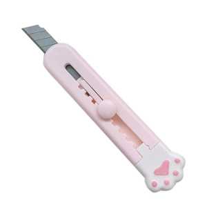 Pisau Pemotong Cat Paw Cutter Cute Student Stationery School Utility Knife Paper Cutting Art Portable Small