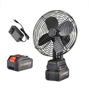 【Ready Stock】Cordless Fan 8 inch Portable Fan Rechargeable Fan High Power Outdoor Desktop Cooling Fans Adjustable Cordless Fan
