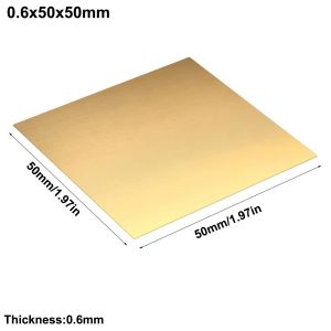 JING Copper Brass Plate Sheet Multiple Sizes 0.5/1/2/3mm Brass Sheet Cutting CNC Frame