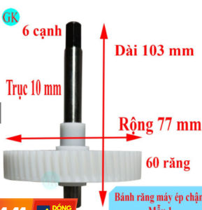 Trục bánh răng máy ép chậm SAVTM JE07