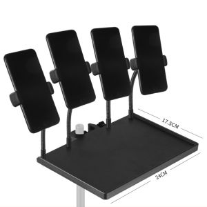 Live T2 Large Microphone Stand Tray With Phone Holder Clip Microphone Stand Soundcard Tray Bracket Guitar Performance Live