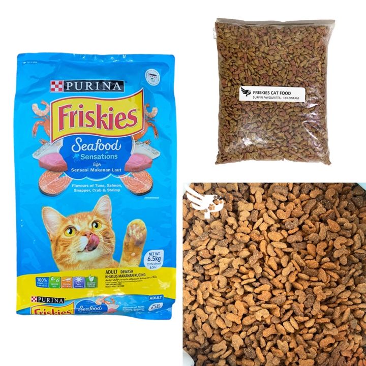 Friskies 1kg Repacked Seafood Sensations Purina Adult Cat