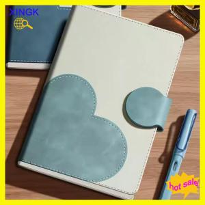 XINGK A Newly Arrived A5-Sized 100-Page Color PU Office Notebook For School Offices With A Magnetic-Enclosed Leather Cover