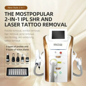2 in 1 Laser Beauty M22 Ipl Opt Machine Intense Pulsed Light for Hair Removal Skin Rejuvenation