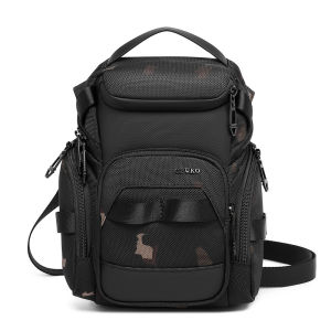 OZUKO đen chống thấm nam xe máy túi nhiều chức năng crossbody túi cho sử dụng bình thường.