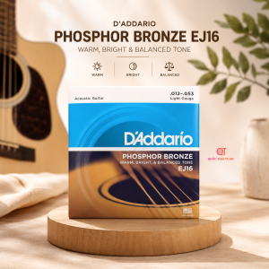 Dây đàn guitar Acoustic D Addario EJ16 - Bộ 6 dây
