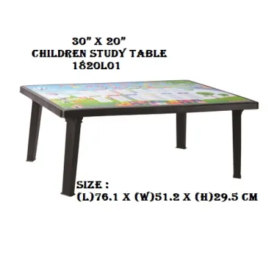 Foldable Plastic ABC Table / Picnic Table / Kids Table / Children Study Table (Small /Large) 1818L01 | 1820L01
