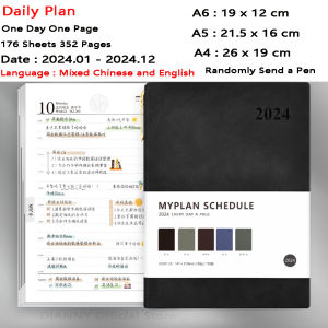 2025 Agenda Planner Organizer Diary Plan A4/A5/A6 Business Office Note books with Pen Schedule Notepad Simple Journal Sketchbook Plan
