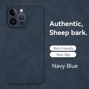 Light Luxury Alcantara Suede Sheep Skin Friendly Leather Silicone Phone Case for iPhone 16 Pro Max 15 Pro Max 14 Pro Max 13 Pro Max 12 Pro Max 11 Pro Max X XS Max XR 16 Plus 15 Plus Matte Feel Camera Protect Shockproof Cover Casing