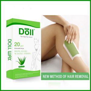 20/Set Hair Removal Wax Strips Papers Underarm Arm Hair Remover for All Skin Types