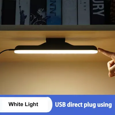 Vimite USB Rechargeable Study Table Lamp Light Hanging Magnetic Led Light Touch Dimming Eye Protection Reading Desk Lamp Night Light for Room Bedroom Cabinet Laptop Dormitory Wall