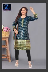 L(40) to 11XL(62) Plus Size / Linen Cotton Rayon Kurti Tops Readymade by Zweedy Mart Fabric